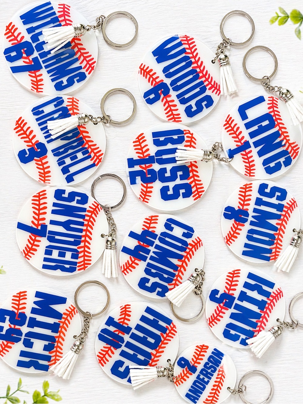 Personalized Baseball Keychain - Picture 5 of 5